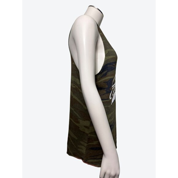 Alternative Earth Racer Tank Speed Lab Camouflage Scooped Neck Tank Top Size LG - Picture 4 of 10